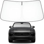 Proadsy Front Windshield Sun Shade Foldable Sunshade Protector for 2014-2025 2026 Porsche Macan SUV Sun Visor Blocks UV Rays Keep Car Cooler Accessories