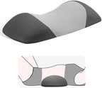 Lumbar Support Pillow for Sleeping,Premium Memory Foam Lower Back Pain Relief Bed Rest Support Pillows for Car Bed,Couch,Waist Support Care Cushion,Sleep Lumbar Pillow (Black Grey)