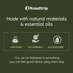 Scented Car Air Freshener - Long Lasting Essential Oil Diffuser - Car Accessories for Men & Women - Pack of 2 Non-Toxic Car Air Freshener - 0.27FL OZ/8ML (Brown, Sandalwood)