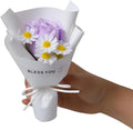 Cute Car Air Freshener Vent Clips - Flower Vent Clips with Magnetic Mini Dried Flower Bouquet, Dashboard Decor for Women, Car Decorations Interior & Wedding Gifts (white, 5.9 inches)