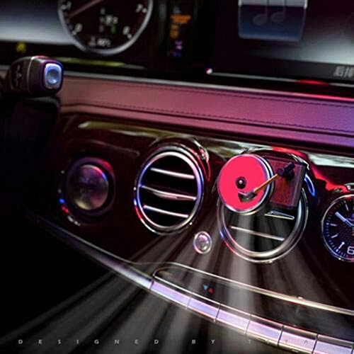 Car Fragrance Diffuser, Air Freshener with Vent Clip, Vintage Record Player Decor