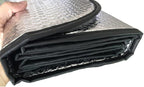 Car Windshield Sunshade-Thicken 5-Layer Bubble Block Heat and Sun UV Rays,Front Windshield Sun Shade- Keeps Your Vehicle Cool - 58 x 27.5 Inch (Sliver)
