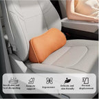 Lumbar Support Pillow for Car, Memory Foam Lumbar Pillow for Lower Back Pain Relief - Back Cushion for Driving, Chair Support for Car-Office Chair, SUV Waist Pillow - Black