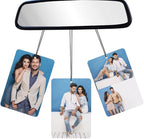 Custom Car Air Freshener with Pictures Logo Design Your Own Customized Gifts for Birthday Christmas Christmas, Rectangular