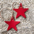 Air Flair | Leather Car Air Freshener | Double Star (Red, Leather Scent)