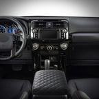 KMMOTORS Center Console Cover Compatible with Toyota 4Runner (2010-2024), Armrest Cushion Pad, Vegan Leather Console Lid Protector, 4Runner Interior Accessories
