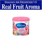 My Shaldan Peach Scent 3-cans, V8 Original Classic Formula, Car Cup-holder Natural air freshener, Real Fruit Aroma