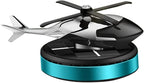 Car Air Fresheners,Al Alloy Solar Powered Rotating Incense Helicopter Diffuser, Home and Car Décor Accessories (Blue)