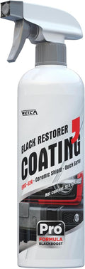 Black Restorer Trim Coating Spray - Advanced Ceramic Protection for Plastic, Rubber, Vinyl on Cars, Trucks, SUVs | Quick Spray, UV Shield, Restores & Protects, 16.9 fl oz