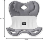 Ergonomic Lumbar Support Cushion,44.5mm x 410mm x 340mm, Standard Size, for Shoulder and Back Posture, 110-265 lbs Capacity
