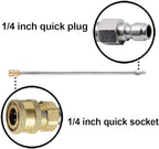 RIDGE WASHER Pressure Washer Extension Wand, 17 Inch Stainless Steel 1/4 Inch Quick Connect Power Washer Lance, 2 Pack