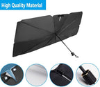 Windshield Sun Shade 2025 Car Accessories 100% Blackout Car Front Windsow Shades Umbrella Automotive Sun Visor Block Heat Insulation Protection (Pink Eyes)