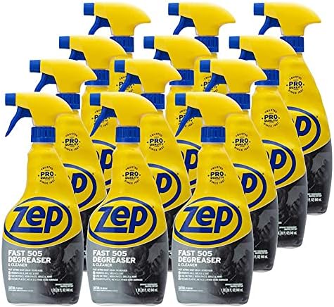 Zep Fast 505 Cleaner and Degreaser - 32 Ounce (Case of 12) - ZU50521 - Great for Grills, Plastics, Metal, and More!