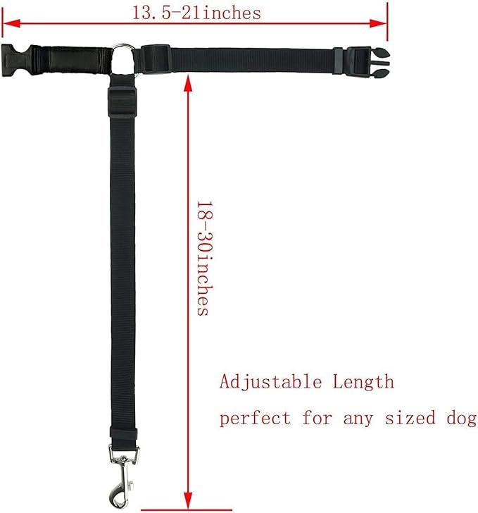 Dog Cat Safety Seat Belt Strap Car Headrest Restraint Adjustable Nylon Fabric Dog Restraints Vehicle Seatbelts Harness (Yellow, No Elastic Bungee-1pcs)