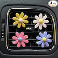 4Pcs Cute Daisies Car Clip, Flowers Car Air Fresheners Vent Clips Charm Air Vent Accessories Cute Car Decor Automotive Interior Trim Car Decorations for Girls & Women