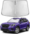 EcoNour Windshield Sunshade Compatible for Subaru Forester 2019-2024 2025 2026, Sun Visor for Front Windshield & Window Sun Shade Cover, UV Heat Blocker & Protector, Car Accessories
