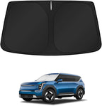 KUST Windshield Sun Shade for Kia EV9 2024 2025 2026 Window Accessories Shade Sun Visor Cover Foldable Block UV Rays