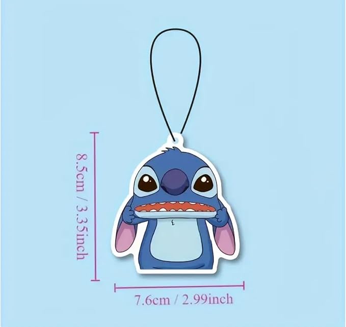 Rawan 4 Pack Car Air Freshener Cartoon, Accessories Cute for Women Girls And men Car, Funny Decor Hanging Fresheners Car Interior Room Decorations, for Christmas Gift. (D, Large)