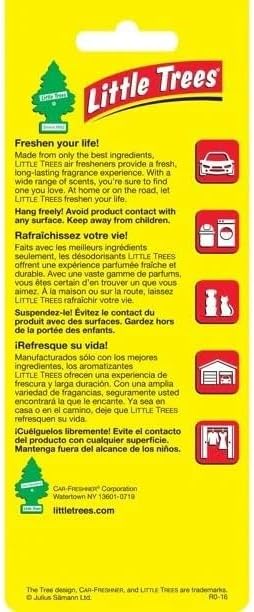 LITTLE TREES Car Air Freshener | Hanging Paper Tree for Home or Car | Cinnamon Apple | 10 Pack