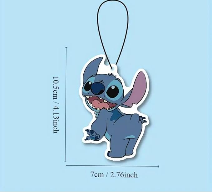 Rawan 4 Pack Car Air Freshener Cartoon, Accessories Cute for Women Girls And men Car, Funny Decor Hanging Fresheners Car Interior Room Decorations, for Christmas Gift. (B, Large)