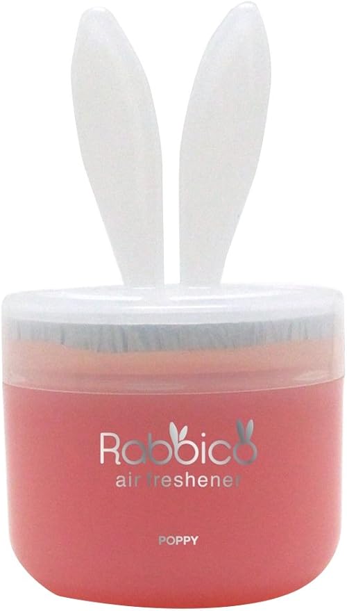 Diax Poppy Rabbico White Air Freshener and Deodorant, Angel Snow Scent, Lovely Ears Shape, Beutiful/Elegant Soft Color