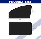 NTNEV Car Side Window Sun Shades, Shades with Magnets, Shade for Baby, Strong-Light Blocking & UV Protection Privacy Covers Auto Accessories (Double-sided Black)