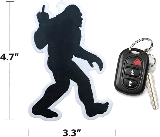 Bigfoot Air Freshener (3 Pack), Funny Sasquatch Car Air Freshener, Hanging Car Scent, Long Lasting Air Freshener for Truck RV, Camping Gift for Men Women