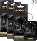 AREON WILD - Hanging Custom Cute Funny Car Air Freshener for Home & Office - Premium Cologne Perfume with Natural Fragrances - Long Lasting, Fresh, Luxurious Scent - Stylish Design - Black Panther