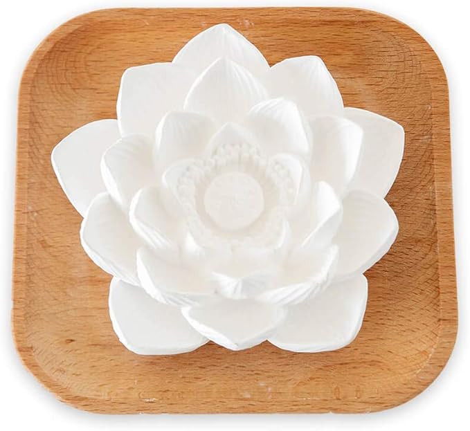Plant Therapy Passive Lotus Flower Aromatherapy Diffuser - A Chic and Natural Home, Office, and Travel Essential Oil Diffuser
