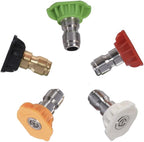 Twinkle Star Pressure Washer Nozzle Tips Multiple Degrees, 1/4 INCH (2.5 GPM)