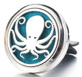 (Octopus) 30mm Car Aromatherapy Essential Oil Diffuser 1 oil and 7 pads.