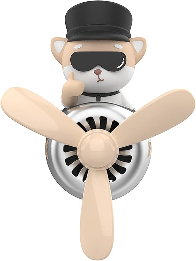 Car Air Fresheners Cartoon Pilot Automotive Air Outlet Propeller Cute Car Diffuser Creative Car Perfume Decoration for Car Vent Clips Car Vent Clip Air Freshener Accessories for Women Men