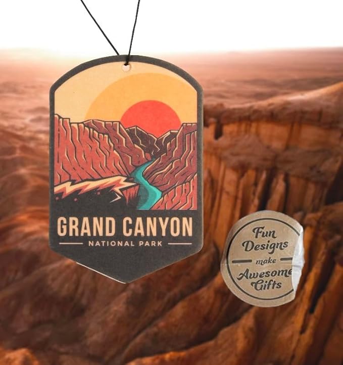 Outdoor Adventure Car Air Freshener 3 Pack Scented With Premium Oils By Fresh Fresheners (Grand Canyon National Park)