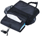 Car Seat Back Organizer, Auto Back Seat Hanging Insulation Multi- Pocket Travel Storage Cooler Bag Heat-Preservation Insulated Wrap Bottle Bag with Mesh Pockets