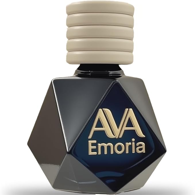 Emoria Luxury Car Air Freshener for Women – Hanging Car Diffuser with Vanilla, Peony & Pomegranate, Made with Premium Oils, Elegant Gift-Ready Packaging