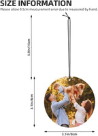 Custom Air Freshener for Car Personalized with Photo Name Air Fresheners, Car Accessories for Men, Family, Gifts, Round