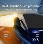 Car Side Window Sun Shades, Window Sunshades Privacy Curtains, 100% Block Light for Breastfeeding, Taking a nap, Changing Clothes, Camping (Front Seat 2pcs)