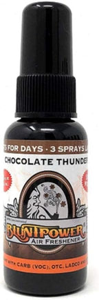 BluntPower (Chocalate Thunder, 1 Pack) Concentrated Air Freshener for Room and Car Spray - Oil-Based Diffuser Spray Bottle - Long-Lasting Bathroom Spray, Car Freshener, & Odor Eliminator Spray