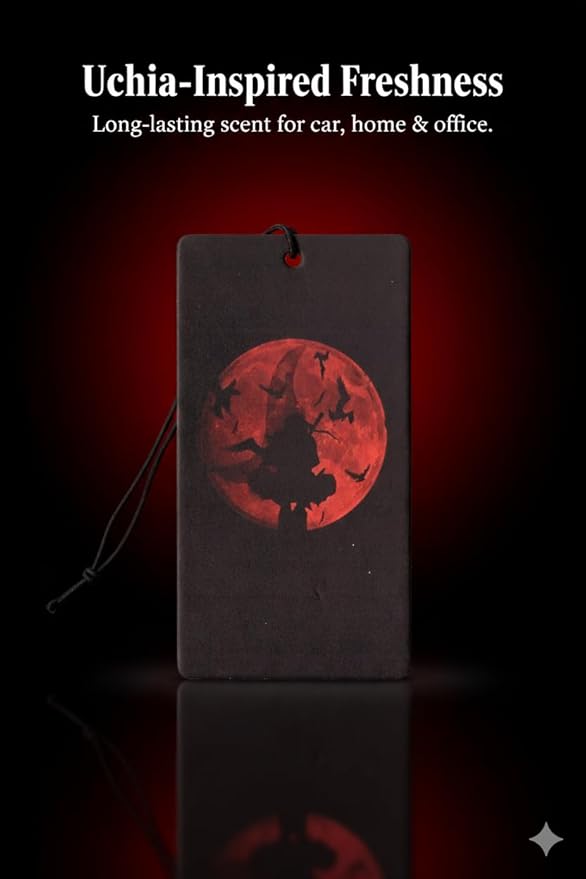 PumpCar 2 pieces Uchiha Itachi Sasuke double-sided hanging Japanese anime vanilla car air freshener Cool anime hanging air fresheners for rearview mirror Car Interior Accessories Household gifts