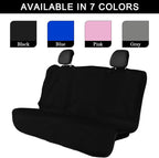 Car Towel Seat Cover, Waterproof Sweating Non-Slip Premium Soft Towel Carseat Protector, Universal Machine Washable Car Truck SUV Front Seat Cover for Gym Workout Beach Hiking (Black, Rear)