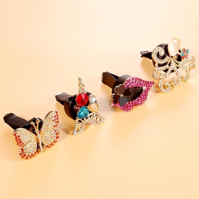 8 Pcs Cute Car Air Fresheners Vent Clips Charms, Car Diffuser Vent Clip Car Accessories for Women