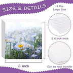 Maitys 12 Pieces Sublimation Air Fresheners Blanks Sheets Car Scented Hanging Felt Air Freshener White Fragrant Sheets 8 x 8 Inch Large Size Auto Scented Fragrant for Car Home Use Heat Press Decor