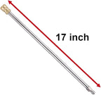 RIDGE WASHER Pressure Washer Extension Wand, 17 Inch Stainless Steel 1/4 Inch Quick Connect Power Washer Lance, 2 Pack