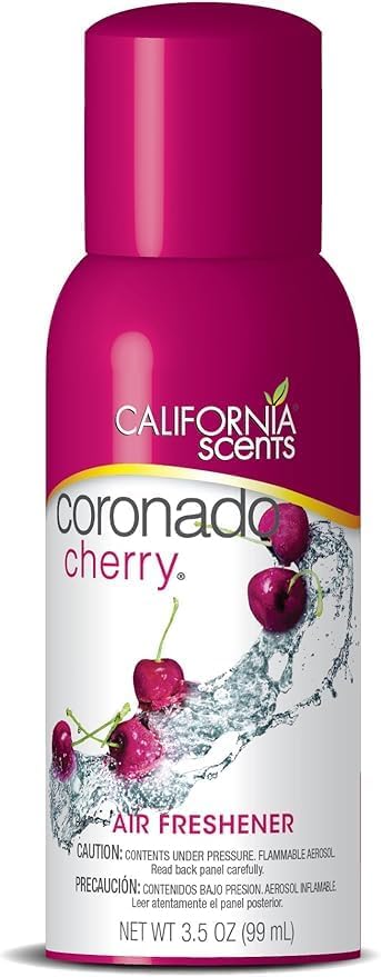 California Scents Air Freshener Spray 3.5oz, Coronado Cherry Scent (1 Pack, Coronado Cherry)