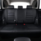 coverdream Custom Seat Covers Compatible with Select Toyota RAV4 LE 2013 2014 2015 2016 2017 2018 Models - Leatherette (Black,Full Set)