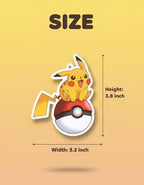 PumpCar 2 pieces double-sided yellow pika hanging cartoon cherry-scented funny car air freshener Cool hanging for rearview mirror Car Interior Accessories Gifts