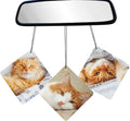 Personalized Car Air Fresheners Hanging Design with Picture Logo Name, Double-Sided Customized Gift for Men Women, Square