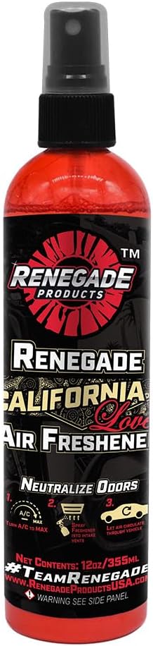 Renegade Products California Love 12 Ounce Sweet Vanilla Deodorizer Car Scent