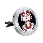 Regular Size (Dog Enamel) 30mm Stainless Steel with 7 pads and 1 essential oil.