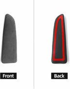 BETTERHUMZ Car Door Armrest Cushion Pad for Alcantara Suede, Car Elbow Rest Pad for BMW 3 4 5 6 7 8 X1 X3 X4 X5 X6 Z4 Series Car Accessories (Right, Black line)